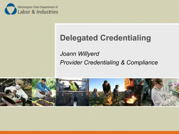 Delegated Credentialing