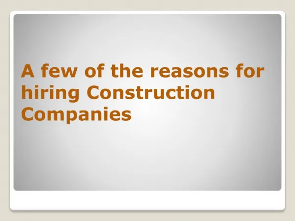 Ideas to opt for hiring large commercial construction company