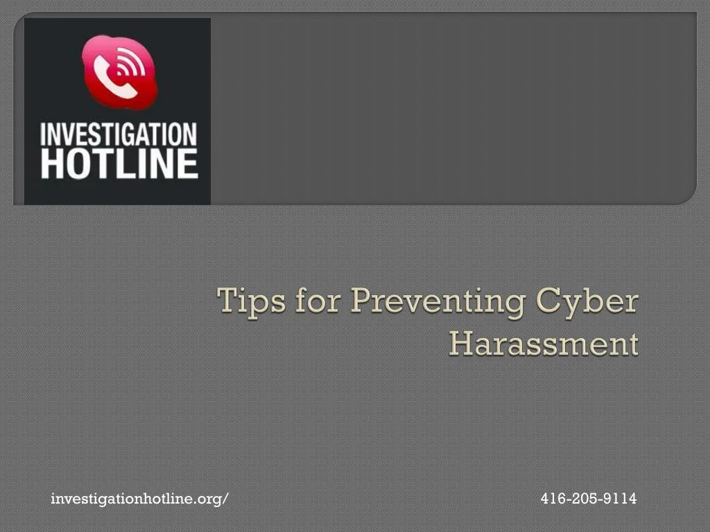 tips for preventing cyber harassment