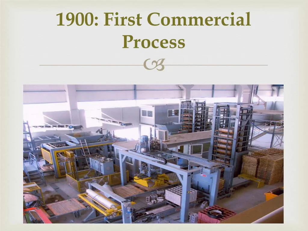 1900 first commercial process
