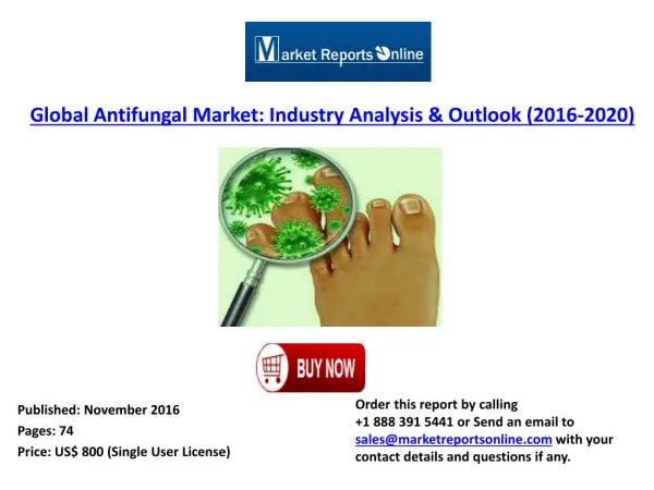 Worldwide Global Antifungal Market Trends and Developments