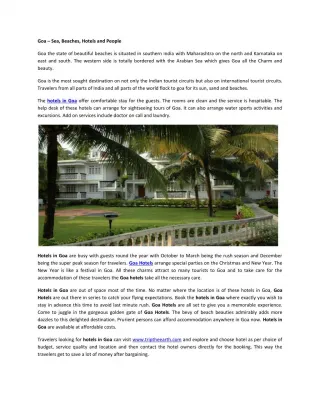 Goa Hotels  - slide 1