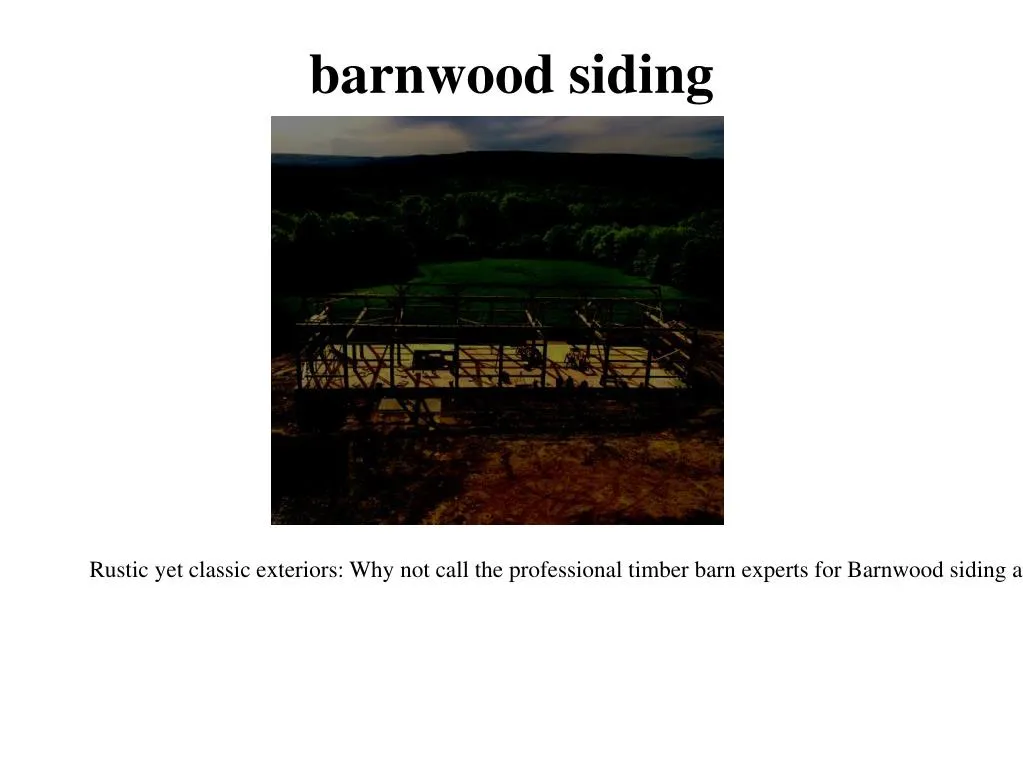 barnwood siding