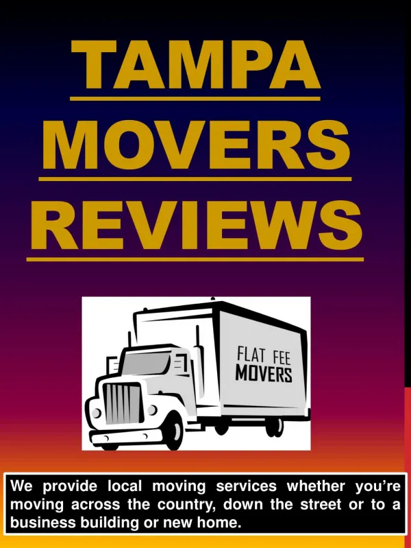 Tampa movers
