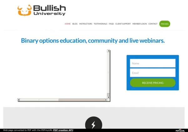 Bullish University - Binary Option Training