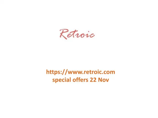 www.retroic.com special offers 22 Nov