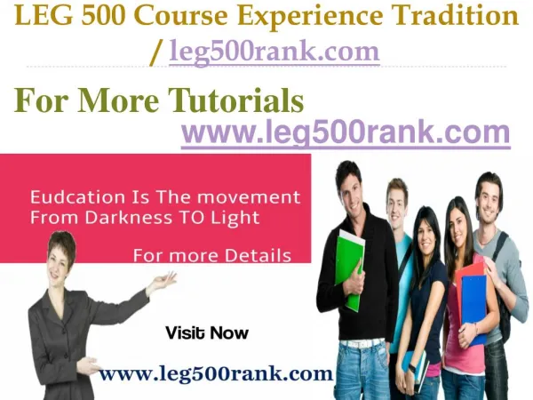 LEG 500 Course Experience Tradition / leg500rank.com