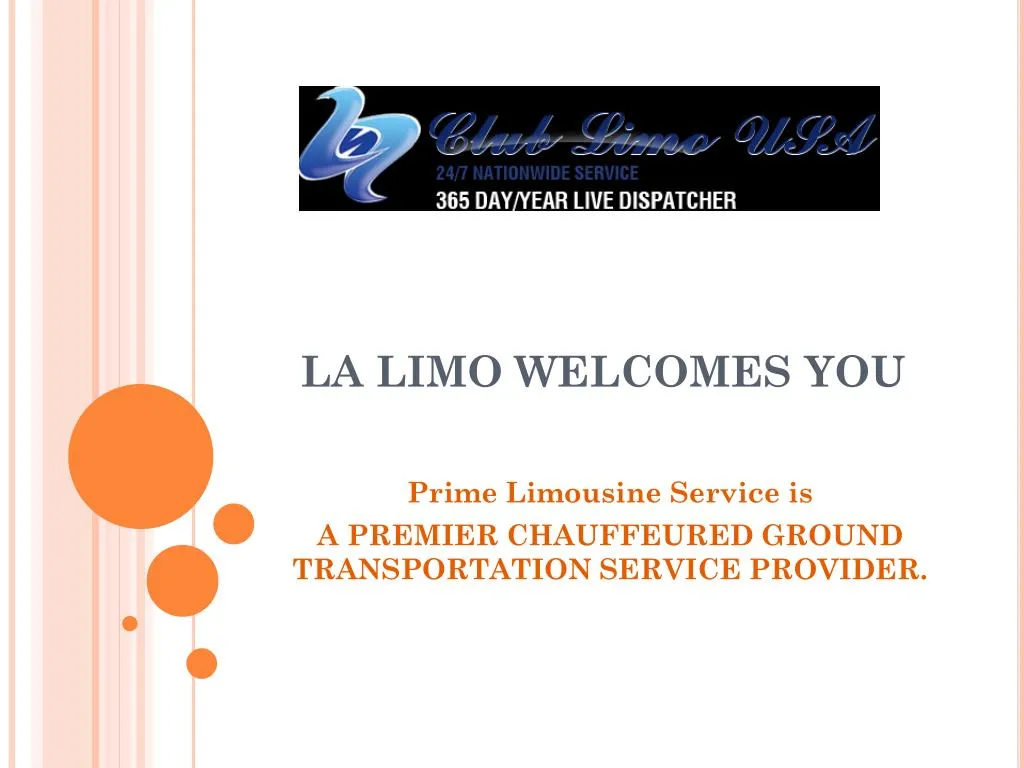la limo welcomes you
