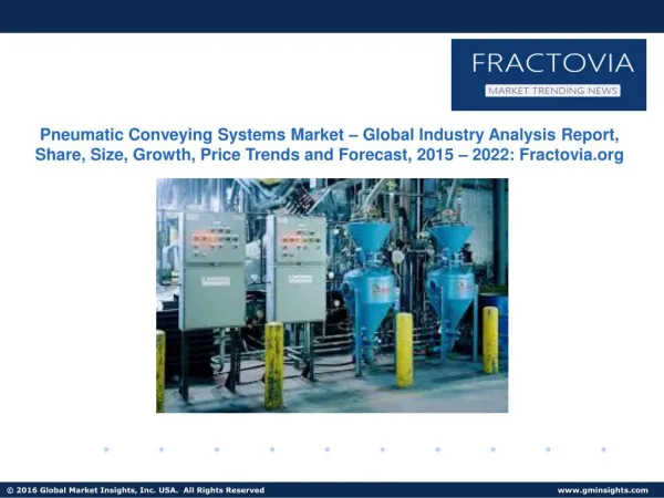 Pneumatic Conveying Systems Market – Global Industry Analysis Report, Share, Size, Growth, Price Trends and Forecast, 20