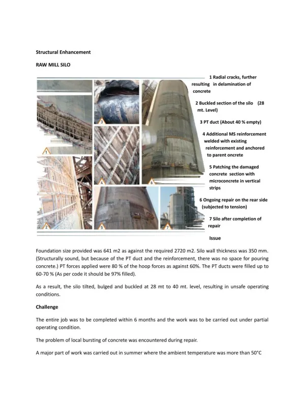 Structural Enhancement - RAW MILL SILO