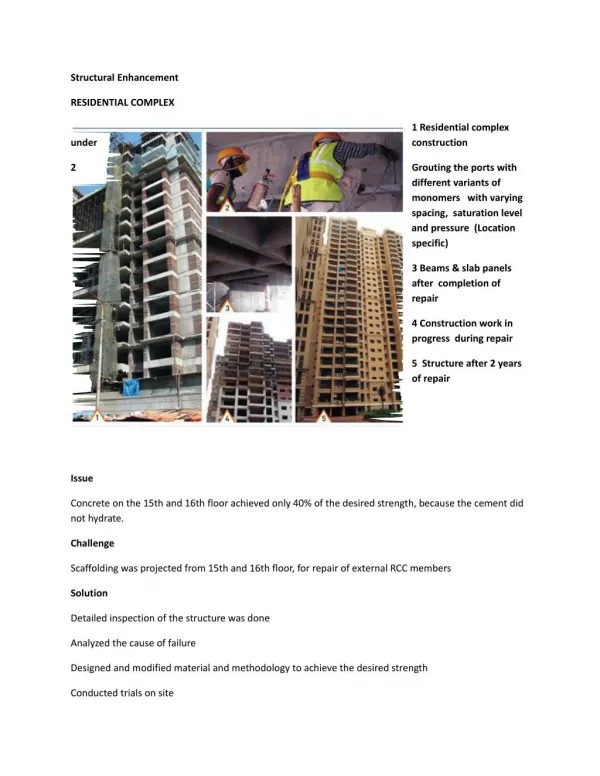 Structural Enhancement - RESIDENTIAL COMPLEX