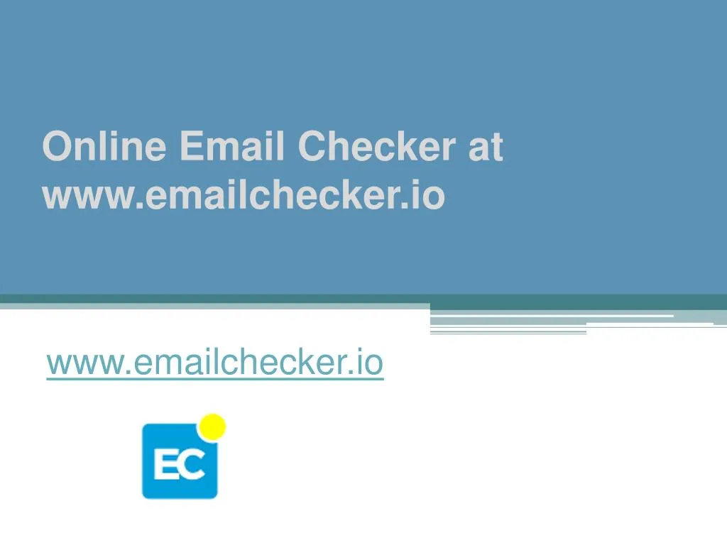 online email checker at www emailchecker io