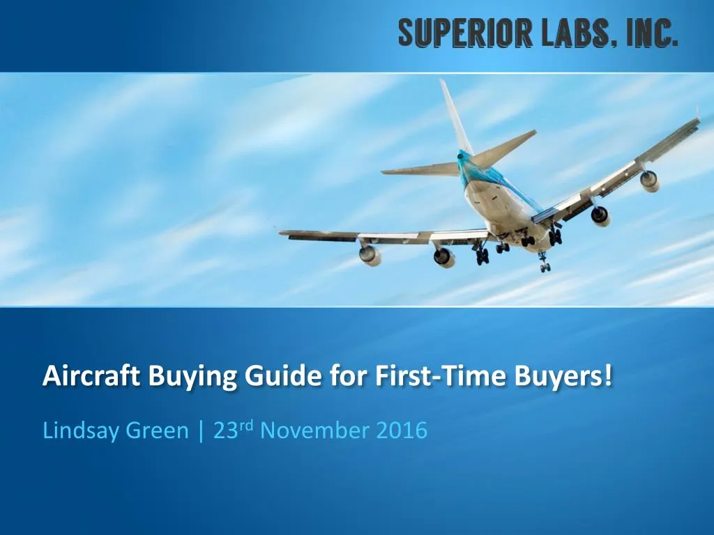 aircraft buying guide for first time buyers