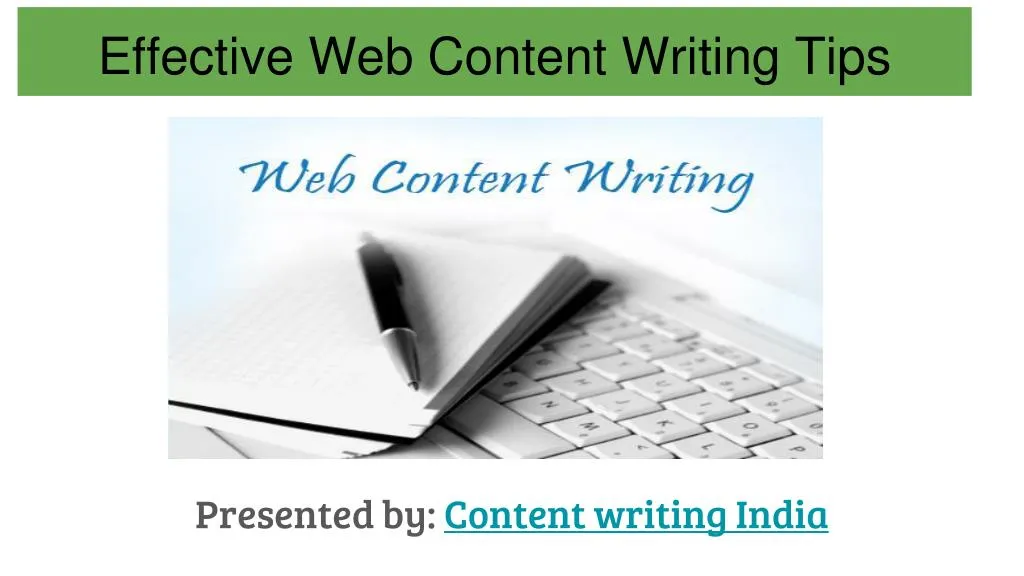 effective web content writing tips