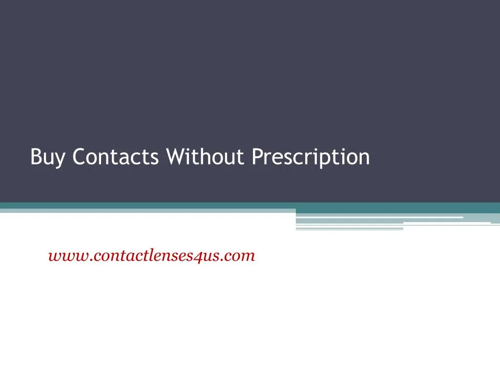 buy contacts without prescription