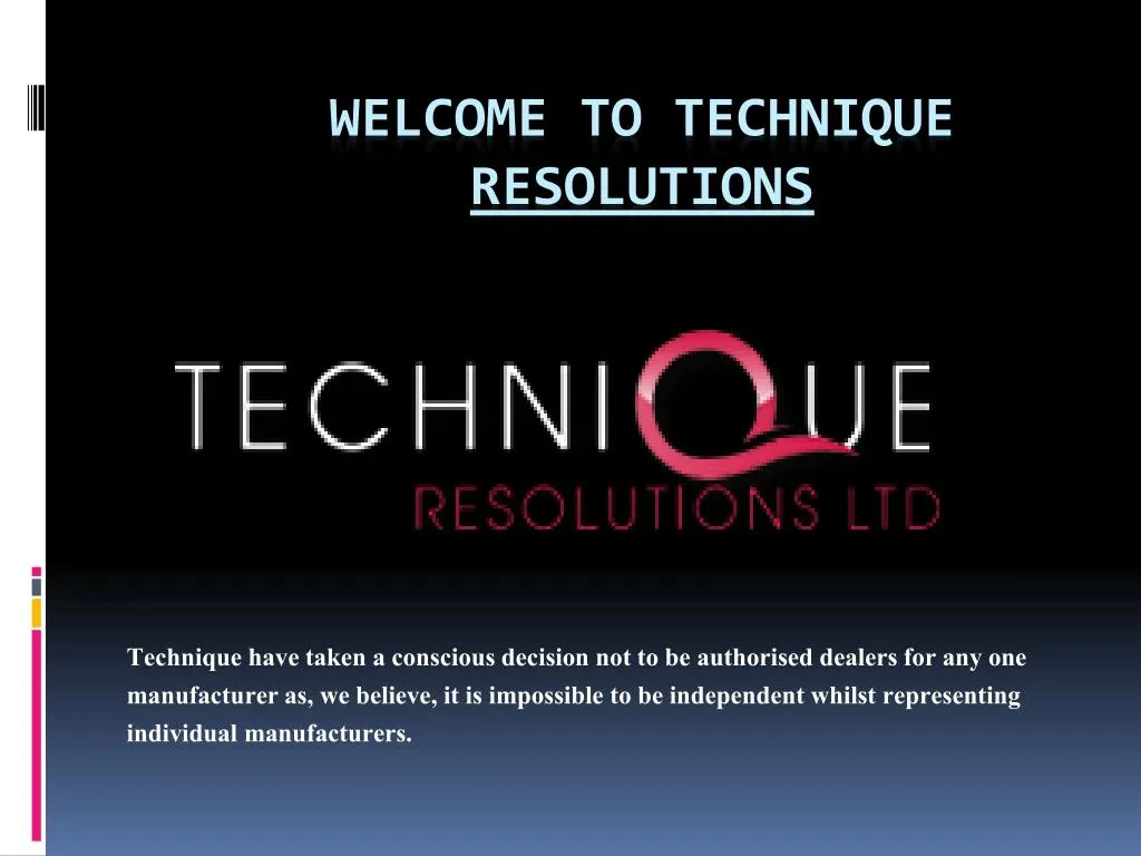welcome to technique resolutions