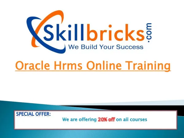 Oracle hrm Online Training course