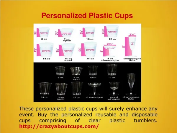 Personalized Plastic Cups