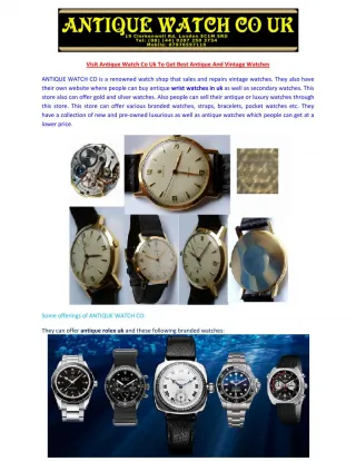 antique rolex - slide 1