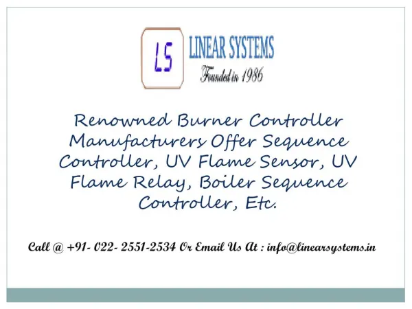 Boiler Sequence Controller Manufacturers