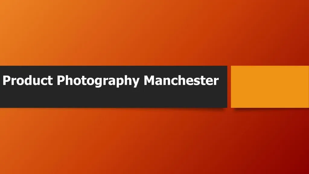 product photography manchester