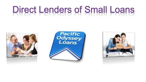 Direct lenders of small loans