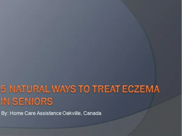 5 Natural Ways to Treat Eczema in Seniors