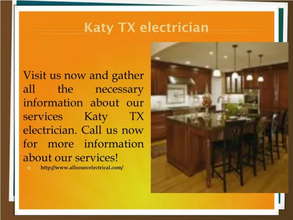 Katy TX electrician