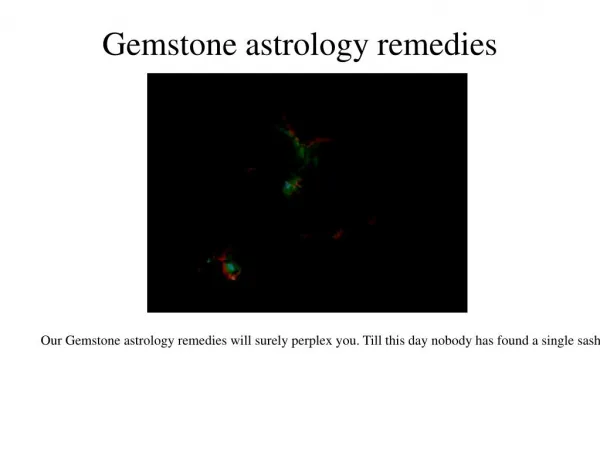 Remedial Gemstone Analysis