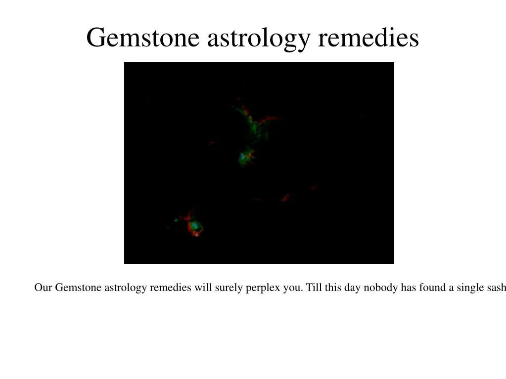 gemstone astrology remedies