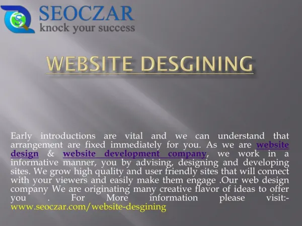 Website Design & Web Development Company In India | SEOCZAR
