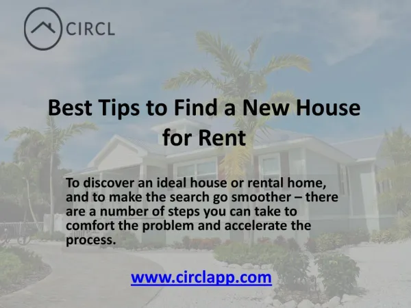 Best Tips to Find a New House for Rent - CIRCL