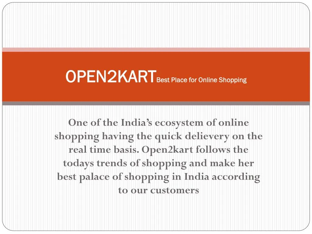 open2kart best place for online shopping