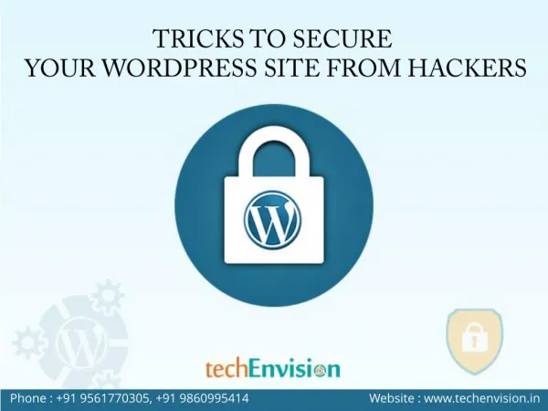 Tricks to Secure your wordpress Site from Hackers