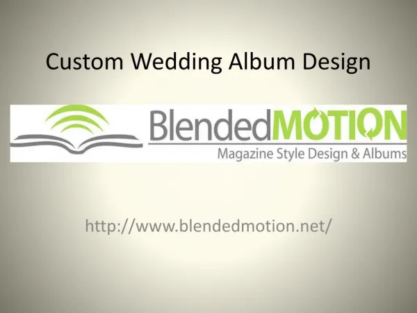 Custom Wedding Album Design
