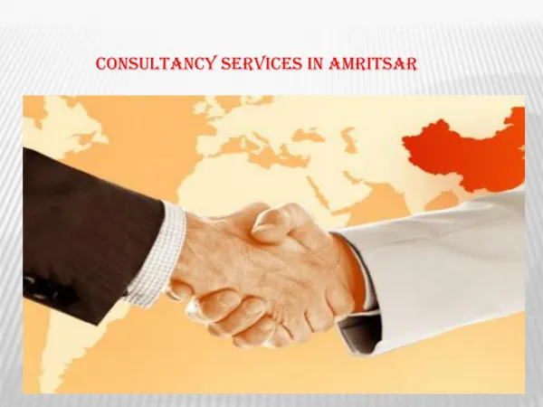 Consultancy services in Amritsar