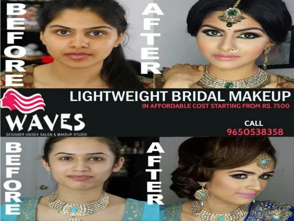Get reputed beauty salon for wedding makeup services in Noida.