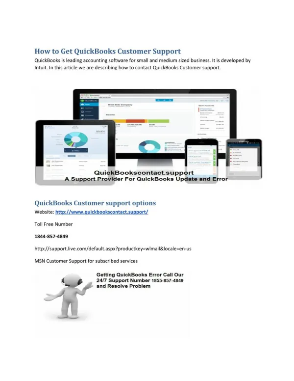 How to Get QuickBooks Customer Support