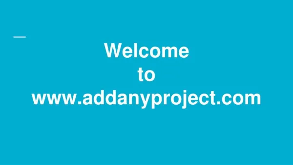 Post your project and Hire freelancers | Addanyproject