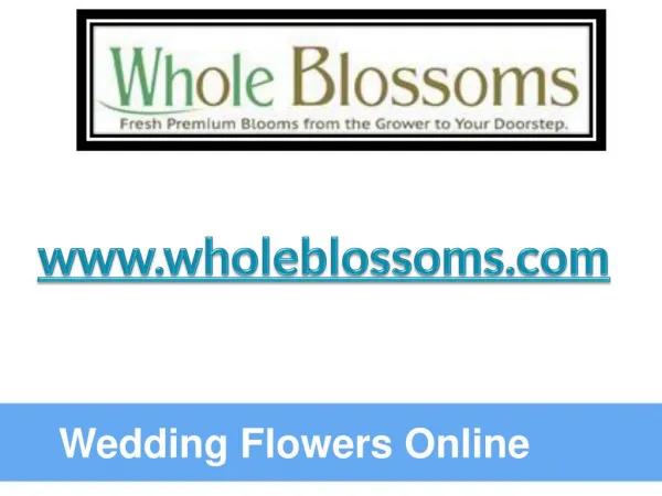 The key To Selecting The Best Wedding Flowers Online