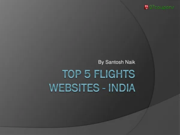 Top 5 Flights websites