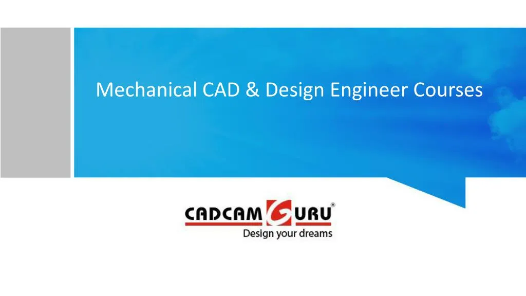 mechanical cad design engineer courses