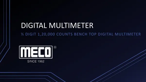 Digital Multimeter by Mecoinst