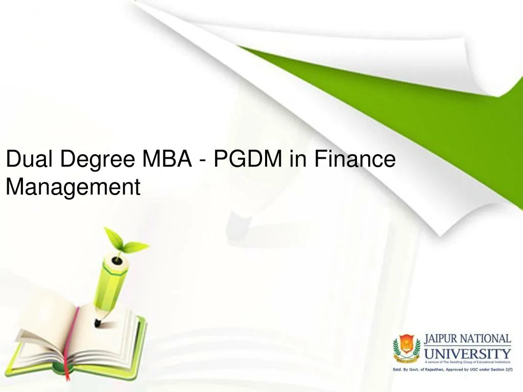 dual degree mba pgdm in finance management