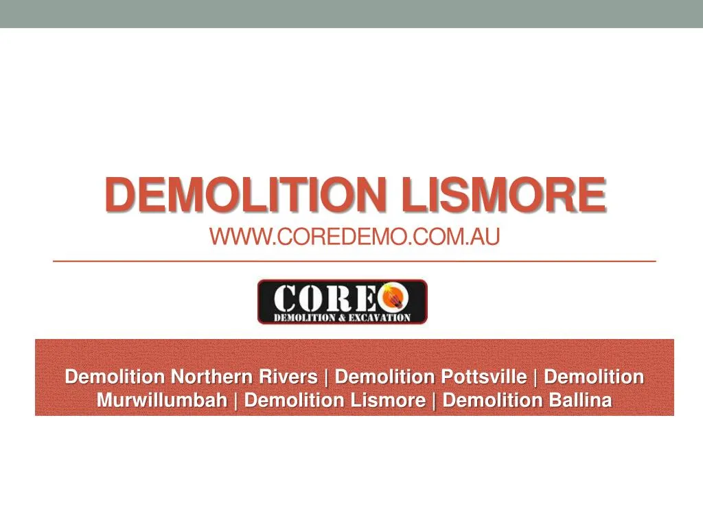 demolition lismore www coredemo com au