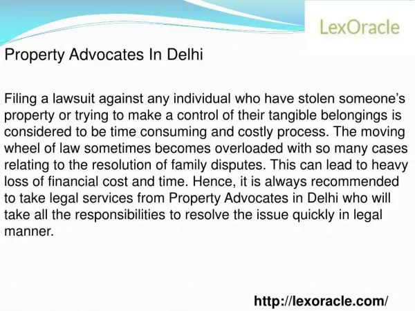 Property Advocates in Delhi