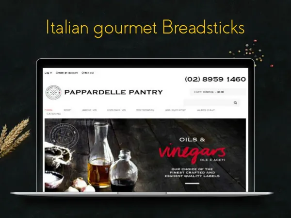 Italian gourmet Breadsticks - Pantry of Pappardelle