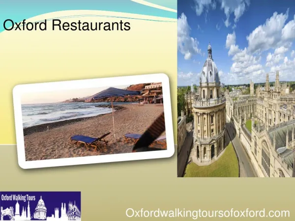 Oxford Restaurants