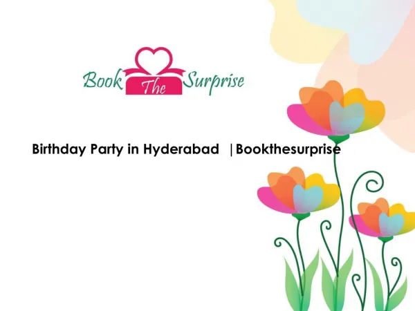 Birthday Party Organisers in Hyderabad ,Cupcakes in Hyderabad | Bookthesurprise