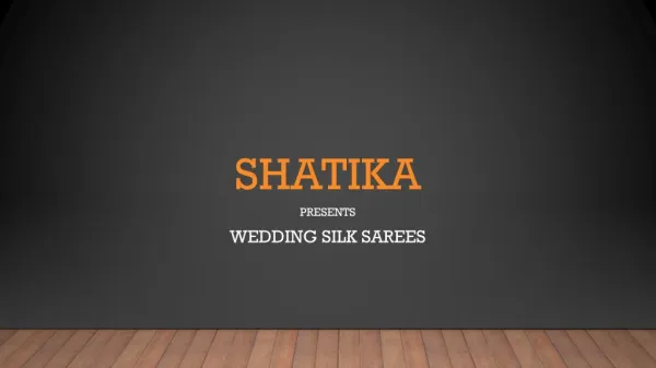 Wedding Silk Sarees for the Wedding Season